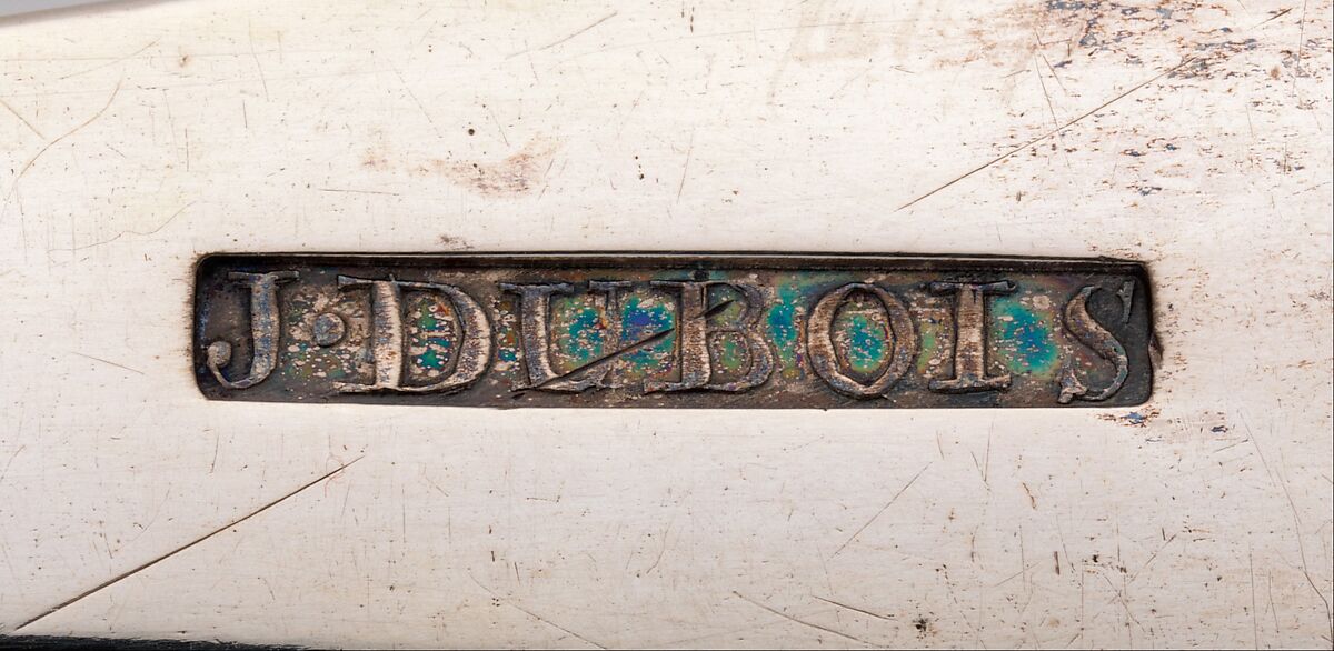 Spoon, Joseph Dubois (1767–1798), Silver, American
