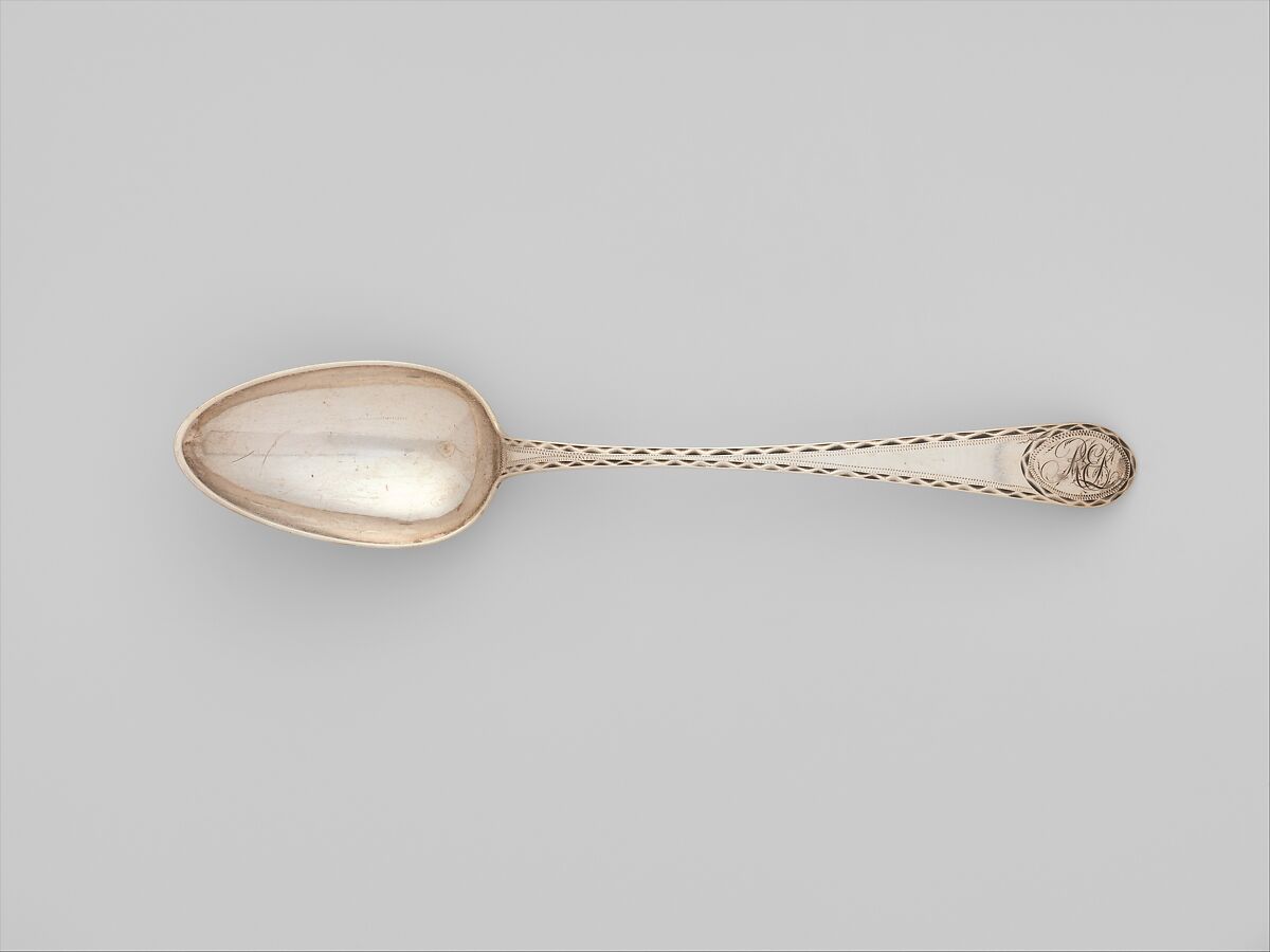 Spoon, Joseph Dubois (1767–1798), Silver, American