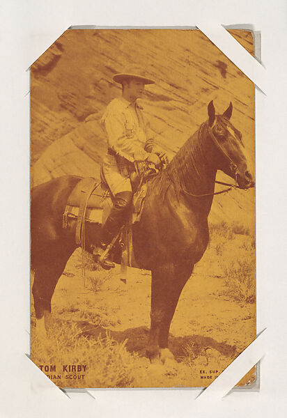 Exhibit Supply Company | Tom Kirby Indian Scout from Western Stars or Scenes Exhibit Cards ...