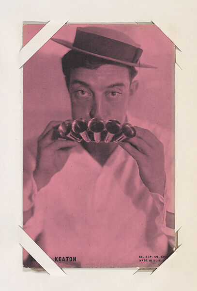 Buster Keaton from Movie Stars Exhibit Cards series (W401), Exhibit Supply Company, Commercial photolithograph 