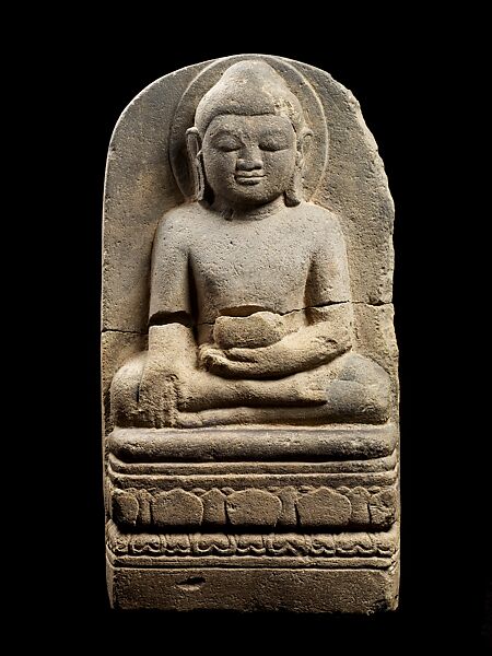 Buddha Calling the Earth to Witness, Sandstone, Central Myanmar 