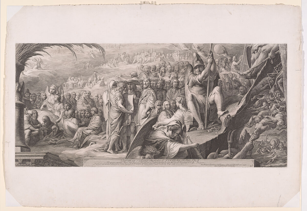 Elysium & Tartarus, or The State of Final Retribution, James Barry (Irish, Cork 1741–1806 London), Etching and engraving; sixth state of six 