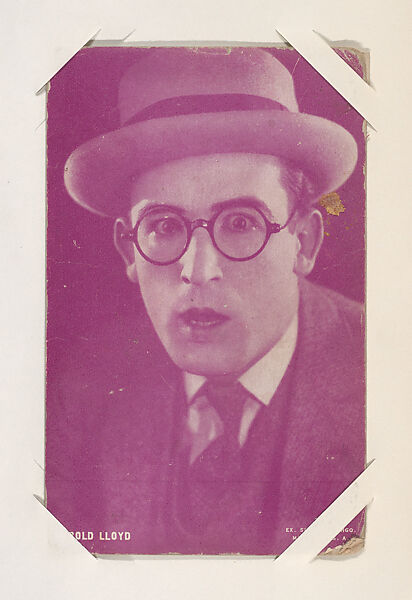 Harold Lloyd from Movie Stars Exhibit Cards series (W401), Exhibit Supply Company, Commercial color photolithograph