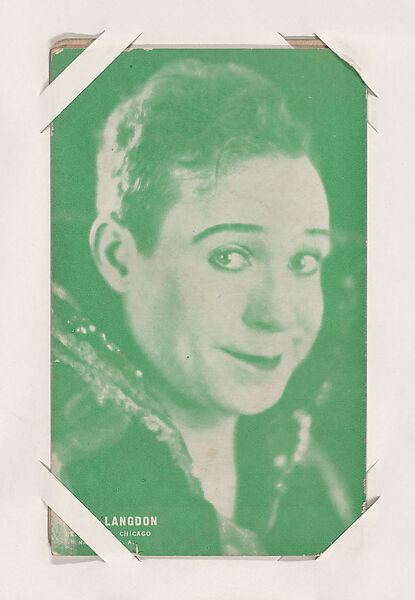 Harry Langdon from Movie Stars Exhibit Cards series (W401), Exhibit Supply Company, Commercial color photolithograph 