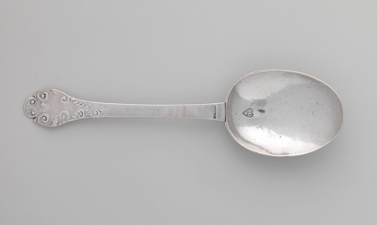 Spoon, Jeremiah Dummer (American, 1645–1718), Silver, American 