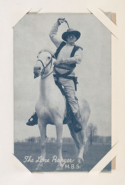 The Lone Ranger from TV and Radio Stars Exhibit Cards series (W409), Commercial photolithograph 