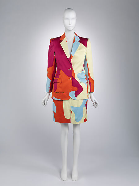 Suit, Stephen Sprouse (American, 1953–2004), cotton, acetate, American 