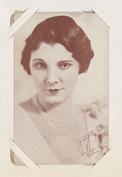 Leatrice Joy from Movie Stars Exhibit Cards series (W401), Commercial color photolithograph 