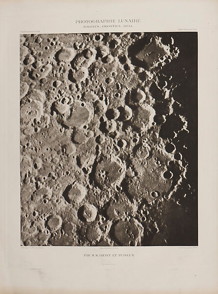 Photographic Atlas of the Moon, Published by the Paris Observatory (Atlas Photographique de la lune, publié par l'Observatoire de Paris), Maurice Loewy (French (born Austria), Vienna 1833–1907 Paris), Photogravure 