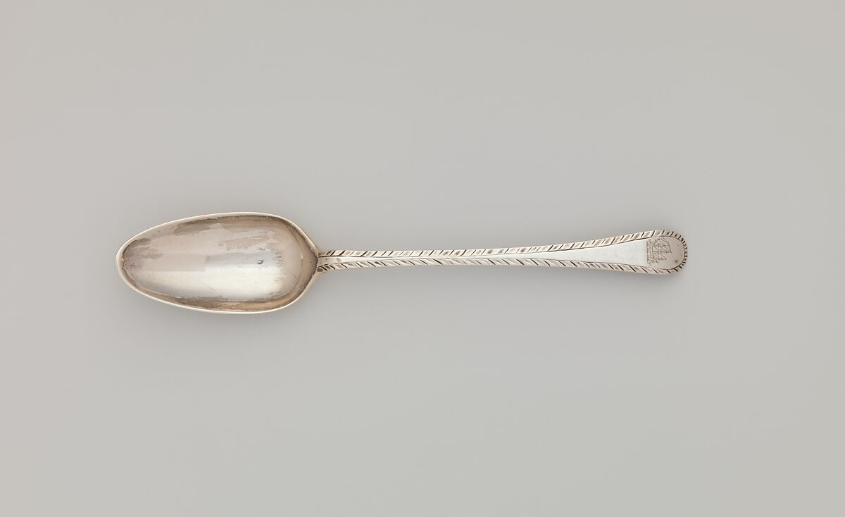 Spoon, Cary Dunn (active ca. 1765–96), Silver, American 