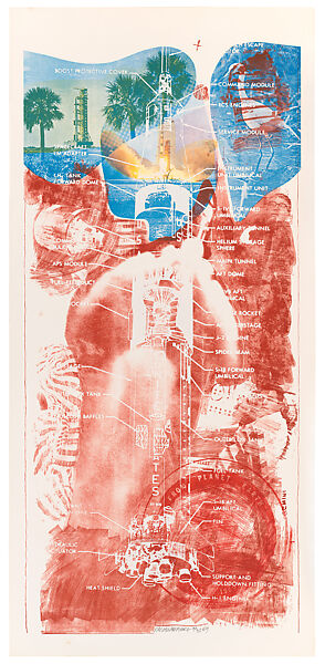 Sky Garden (Stoned Moon), Robert Rauschenberg (American, Port Arthur, Texas 1925–2008 Captiva Island, Florida), Lithograph and screen print 