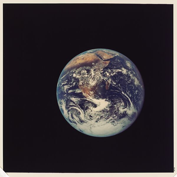 Blue Marble, Harrison Schmitt (American, born Santa Rita, New Mexico, 1935), Polaroid laser print 