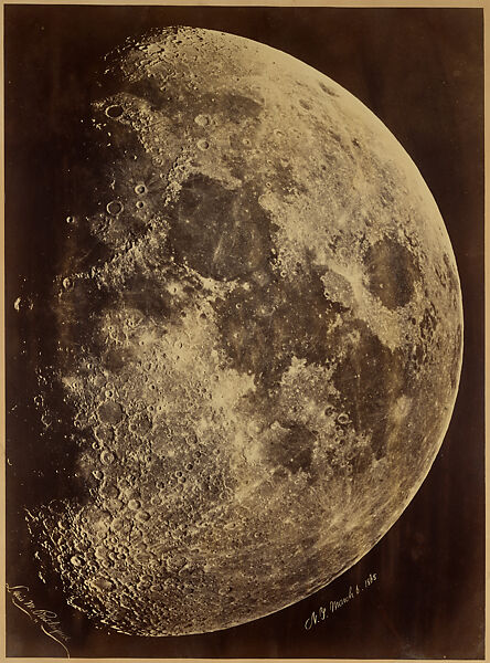 The Moon, New York, Lewis Morris Rutherfurd (American, New York 1816–1892 Tranquility, New Jersey), Albumen silver print 