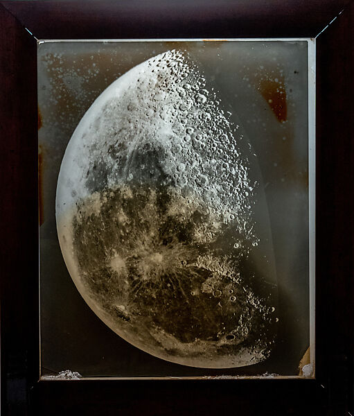 Lunar Transparency, Henry Draper (American, Prince Edward County, Virginia 1837–1882 New York), Albumen silver print in original wood and glass mount 