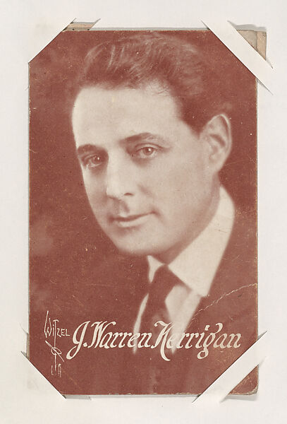 J. Warren Kerrigan from Movie Stars Exhibit Cards series (W401), Commercial color photolithograph 
