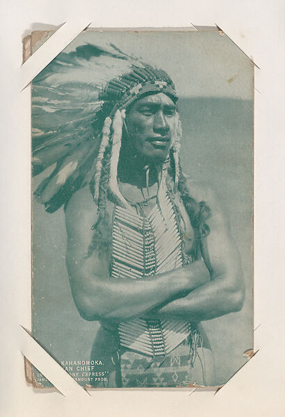 Duke Kahanamoku, Indian Chief from "The Pony Express" from Western Stars or Scenes Exhibit Cards series (W412), Commercial color photolithograph 