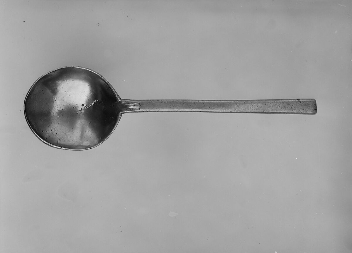 Spoon, William J. Elsworth (1746–1816), Pewter, American 