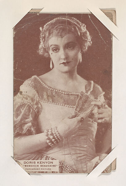 Doris Kenyon in "Monsieur Beaucaire" from Scenes from Movies Exhibit Cards series (W404), Commercial color photolithograph 