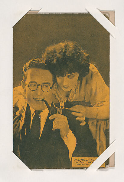 Harold Lloyd in "Hot Water" from Scenes from Movies Exhibit Cards series (W404), Commercial color photolithograph 