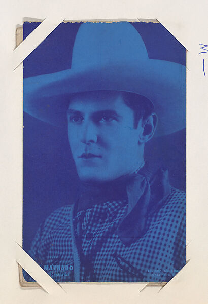 Ken Maynard from Western Stars or Scenes Exhibit Cards series (W412), Exhibit Supply Company, Commercial color photolithograph 