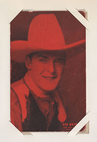 Ken Maynard from Western Stars or Scenes Exhibit Cards series (W412), Exhibit Supply Company, Commercial color photolithograph 
