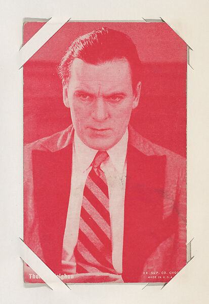 Thomas Meighan from Movie Stars Exhibit Cards series (W401), Exhibit Supply Company, Commercial color photolithograph 