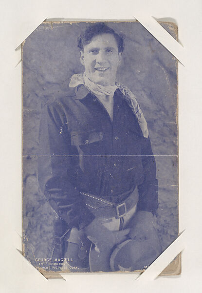 George Magrill in "Forgery" from Western Stars or Scenes Exhibit Cards series (W412), Commercial color photolithograph 