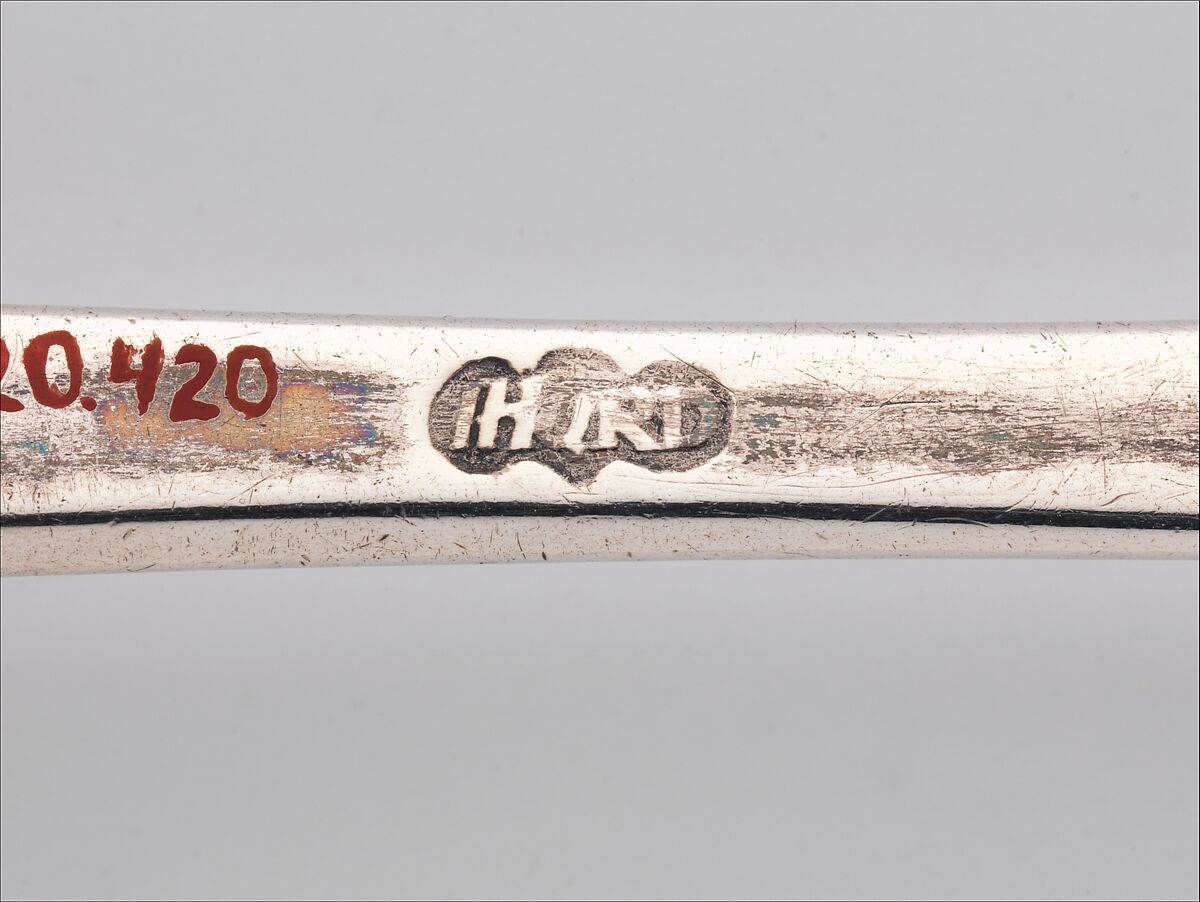 Spoon, Jacob Hurd (American, Boston, Massachusetts 1702/3–1758 Boston, Massachusetts), Silver, American