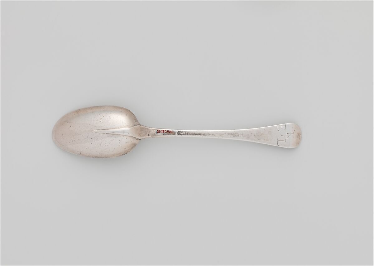 Spoon, Jacob Hurd (American, Boston, Massachusetts 1702/3–1758 Boston, Massachusetts), Silver, American