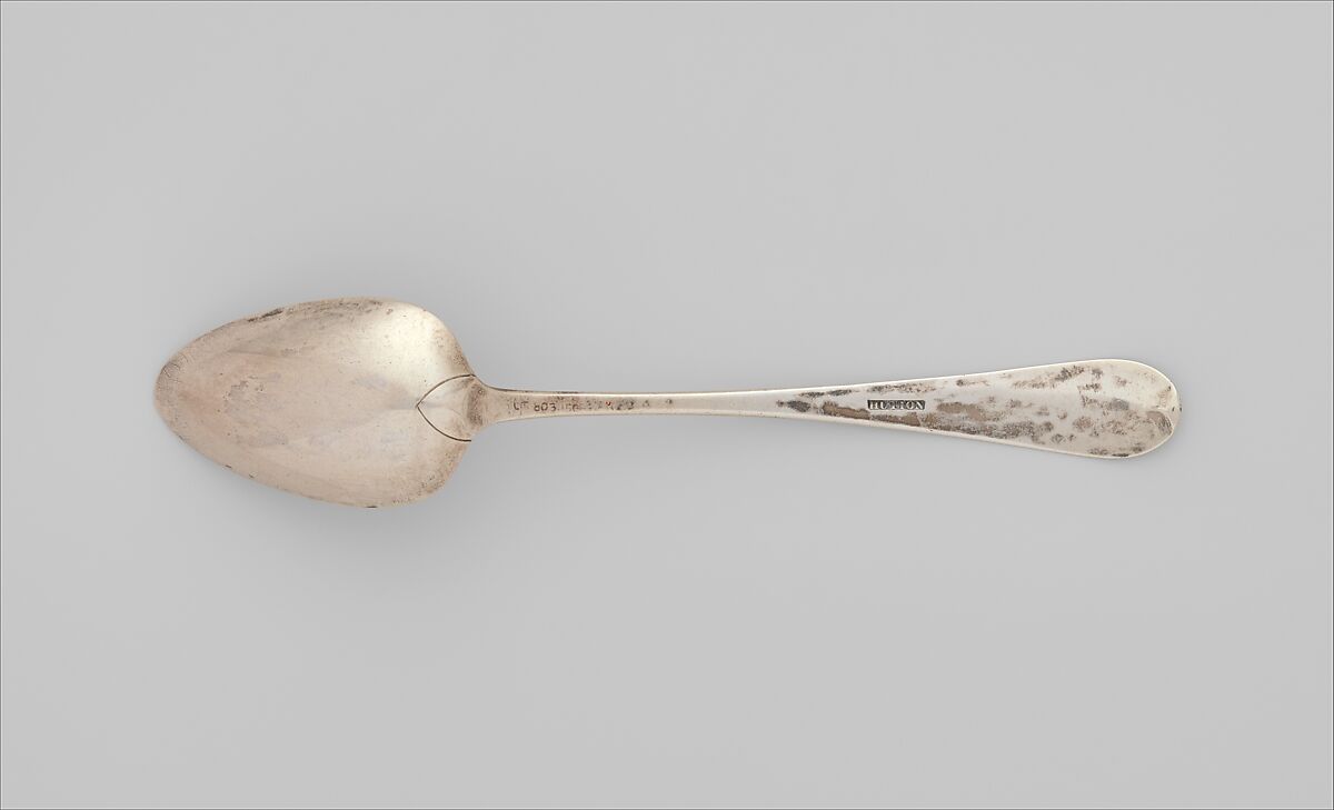 Spoon, Isaac Hutton (American, New York 1766–1855 Albany, New York), Silver, American