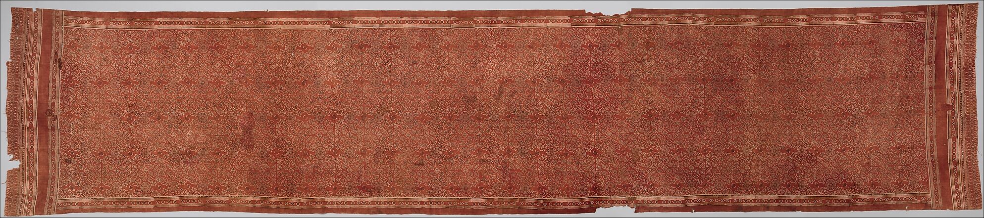 Textile with Sacred Goose (Hamsa) Design