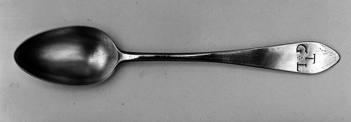 Spoon, Probably Matthias Lemaire (active ca. 1781–1797), Silver, American 