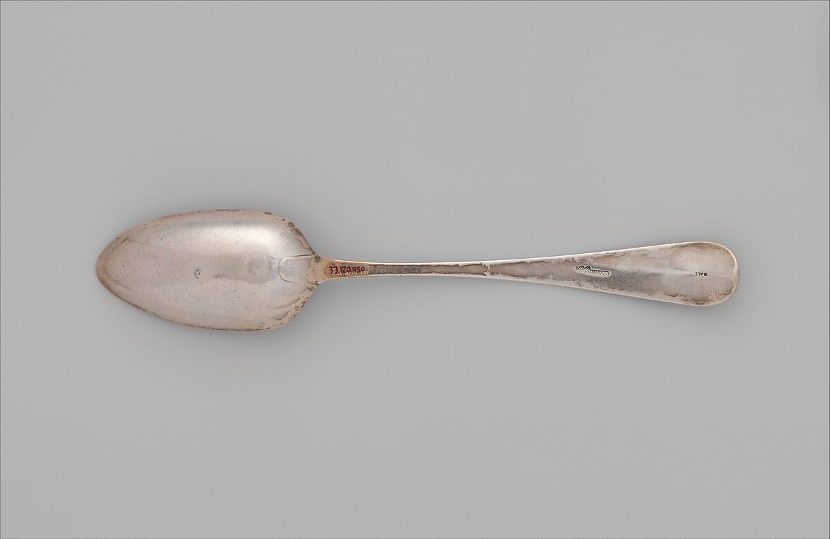 Spoon, Joseph Lownes (1758–1820), Silver, American