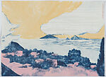A Volcano Pilgrim in Exchange for Fire, Serena Perrone (American, born 1979), Suite of 20 drypoint, gouache monotype, silkscreen and
letterpress with colophon in a linen portfolio box