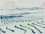 A Volcano Pilgrim in Exchange for Fire, Serena Perrone (American, born 1979), Suite of 20 drypoint, gouache monotype, silkscreen and
letterpress with colophon in a linen portfolio box