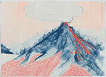 A Volcano Pilgrim in Exchange for Fire, Serena Perrone (American, born 1979), Suite of 20 drypoint, gouache monotype, silkscreen and
letterpress with colophon in a linen portfolio box