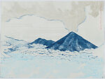 A Volcano Pilgrim in Exchange for Fire, Serena Perrone (American, born 1979), Suite of 20 drypoint, gouache monotype, silkscreen and
letterpress with colophon in a linen portfolio box