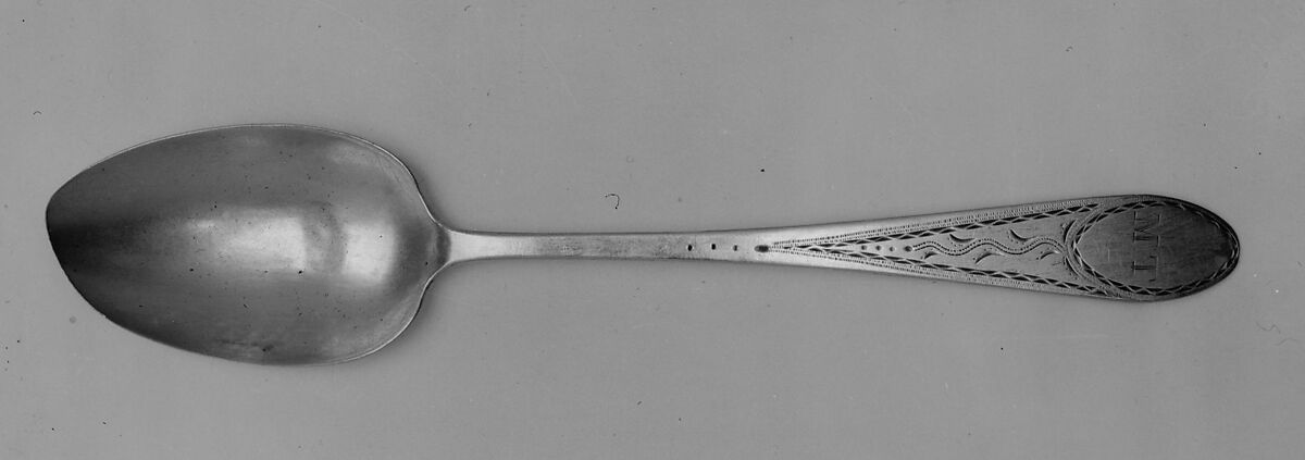 Spoon, Ebenezer Moulton (1768–1824), Silver, American 