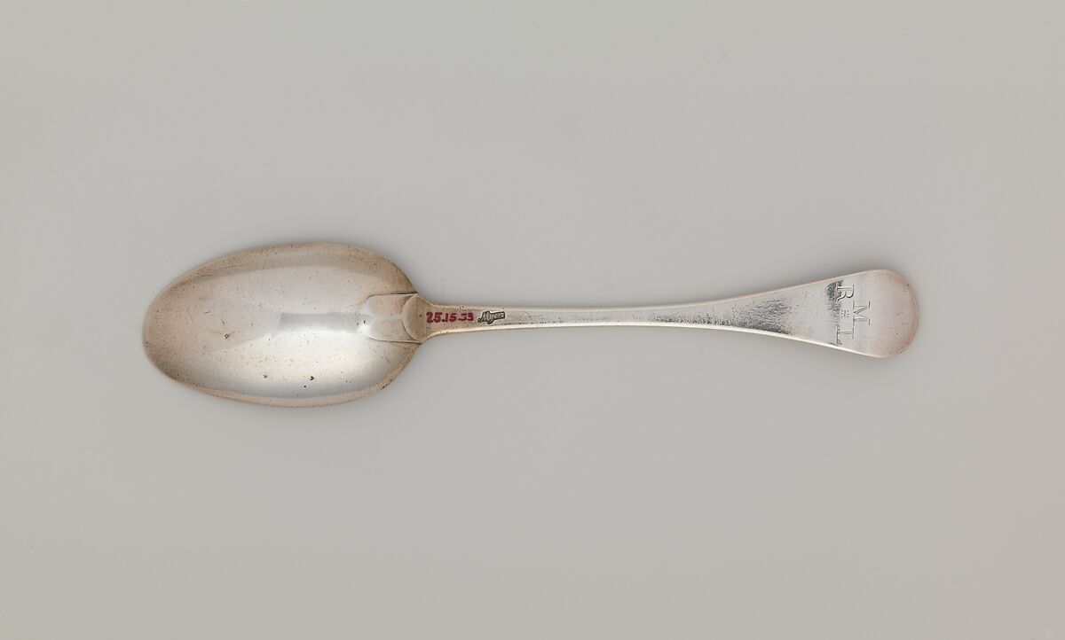 Spoon, Myer Myers (1723–1795), Silver, American