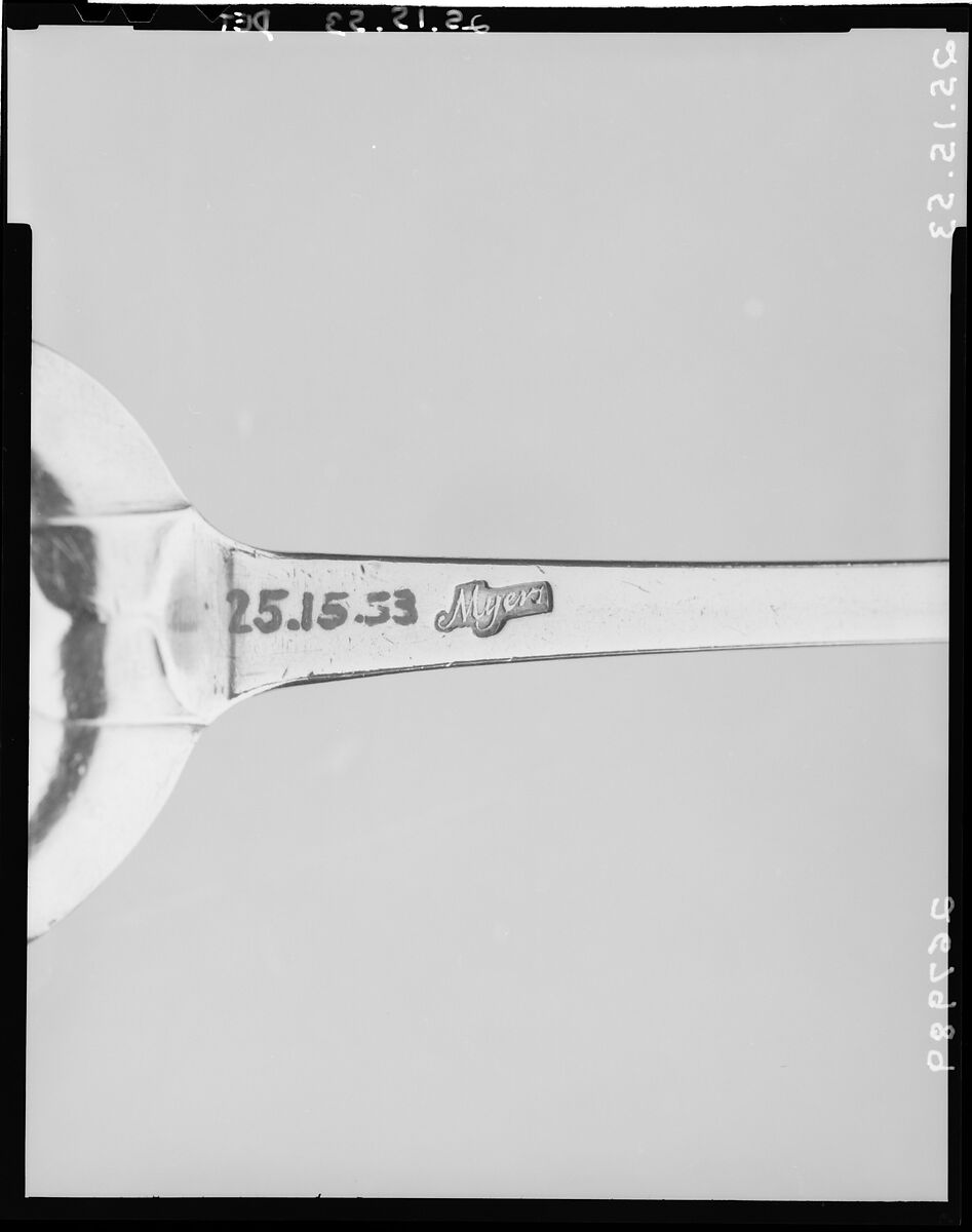 Spoon, Myer Myers (1723–1795), Silver, American