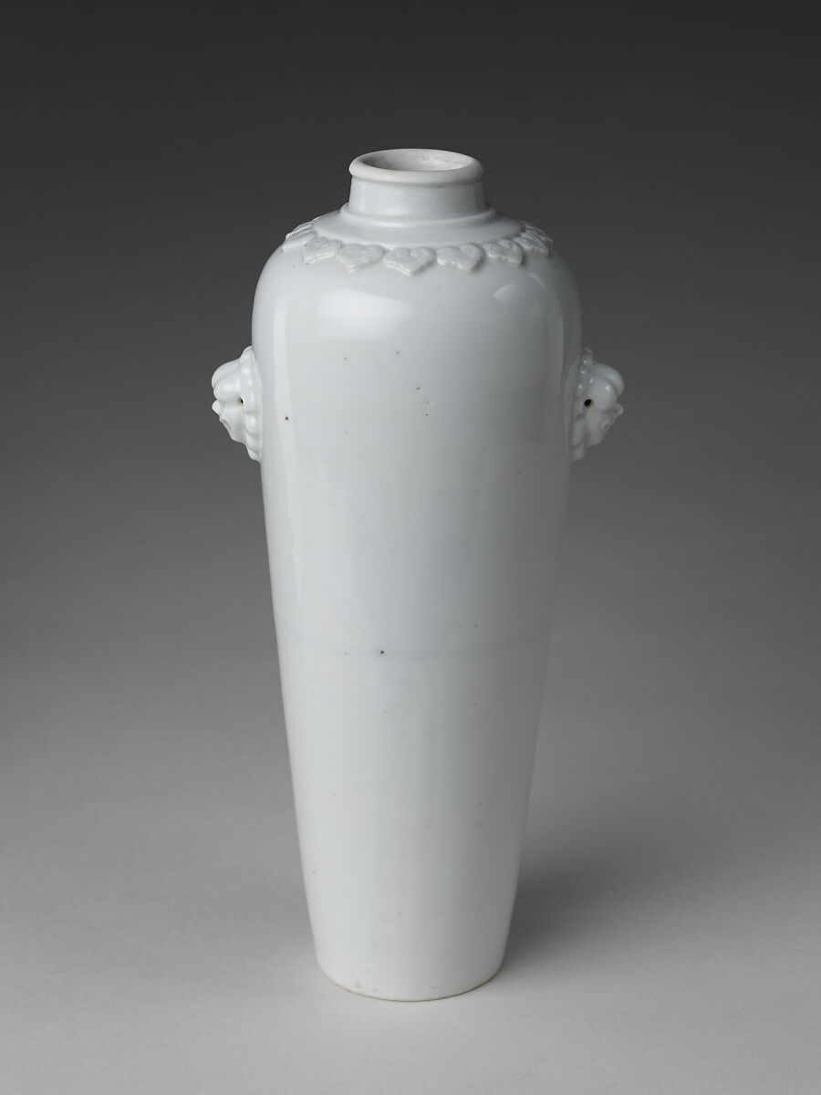 Vase with Plum Blossoms, Porcelain (Dehua ware), China