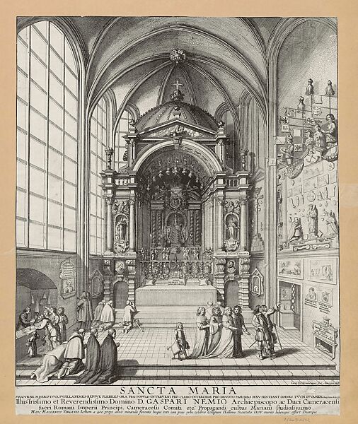 The High Altar of the Church of Our Lady at Halle, Lucas Vorsterman the Younger (Netherlandish, Antwerp 1624–after 1666 Antwerp), Etching, South Netherlandish, Antwerp 