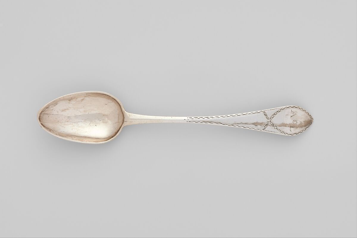 Spoon, Saunders Pitman (1732–1804), Silver, American