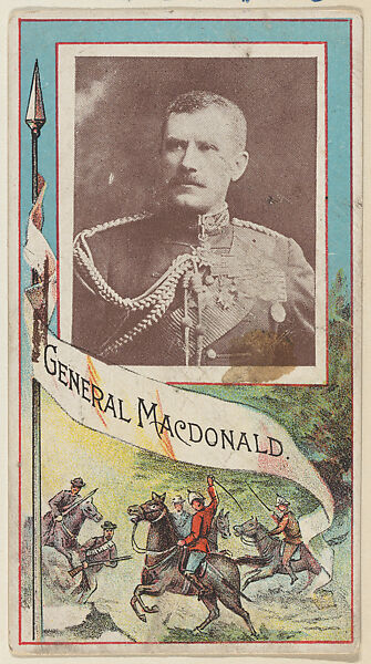 General MacDonald, from the "Generals" series (T64), issued by D.H. McAlpin & Co. Tobacco Company, Issued by D.H. McAlpin &amp; Co. Tobacco Company, Commercial color lithograph 
