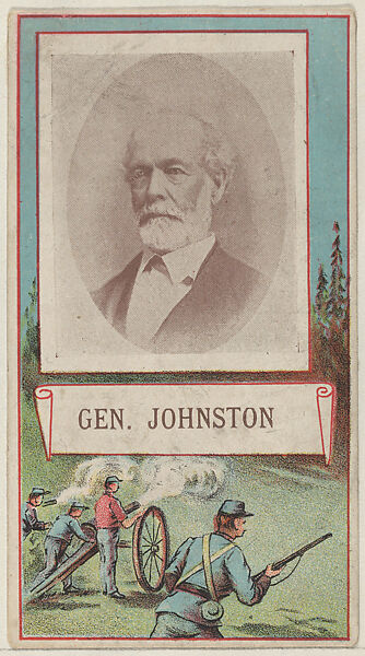 General Johnston, from the "Generals" series (T64), issued by D.H. McAlpin & Co. Tobacco Company, Issued by D.H. McAlpin &amp; Co. Tobacco Company, Commercial color lithograph 