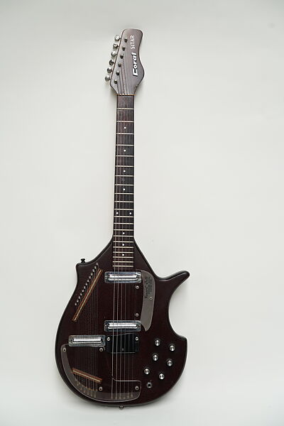 Coral Sitar, Model 3S19, Danelectro Company, Mahogany, rosewood, plastic, metal 