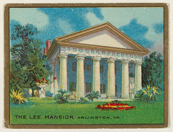 The Lee Mansion, Arlington, Virginia, from the "Historic Homes" series (T69), issued with Helmar Cigarettes by S. Anargyros Tobacco Company, Issued by S. Anargyros Tobacco Company, Commercial color lithograph 