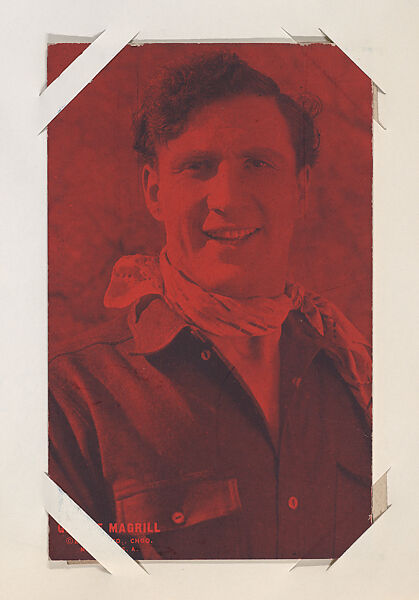 George Magrill from Western Stars or Scenes Exhibit Cards series (W412), Exhibit Supply Company, Commercial color photolithograph 