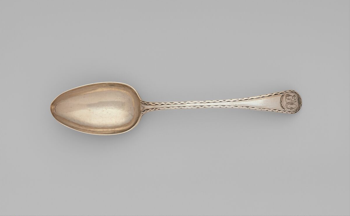 Spoon, Paul Revere Jr. (American, Boston, Massachusetts 1734–1818 Boston, Massachusetts), Silver, American 