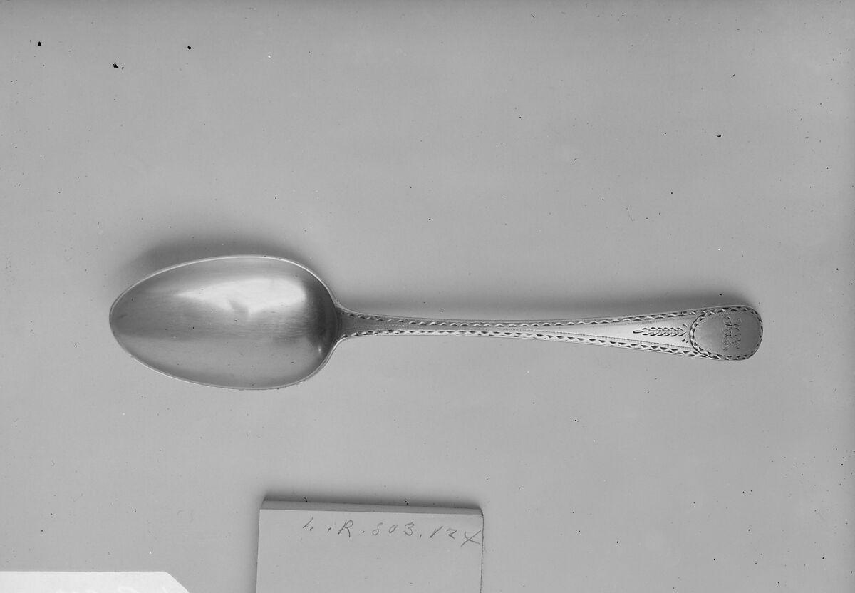 Spoon, Paul Revere Jr. (American, Boston, Massachusetts 1734–1818 Boston, Massachusetts), Silver, American